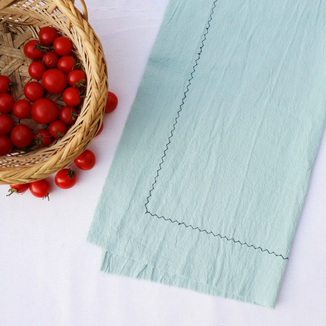 Servilleta lisa Algodón lavado Paño de boca de algodón puro Almohadilla de encaje Almohadilla de mesa Fondo de tiro gourmet Almohadilla de cocina transfronteriza Tela de servilleta