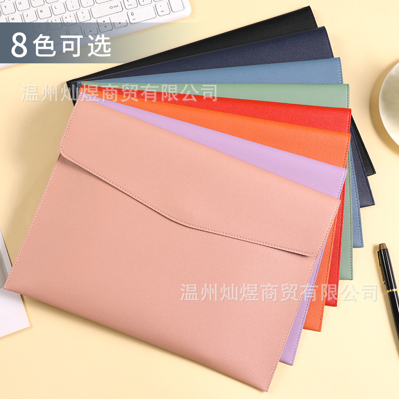 Cross-Border A4 Leather Document Bag, Customizable with Logo Printing, High-End Feel, File Folder, Document Bag, A5 Storage Bag Cross-Border A4 Leather Document Bag, Customizable with Logo Printing, High-End Feel, File Folder, Document Bag, A5 Storage Bag