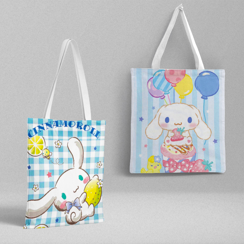 Bolsa de lona Sanli Gull pequeña fresca y simple estilo ins versión coreana hermosa bolsa de hombro bolsa de compras portátil al por mayor