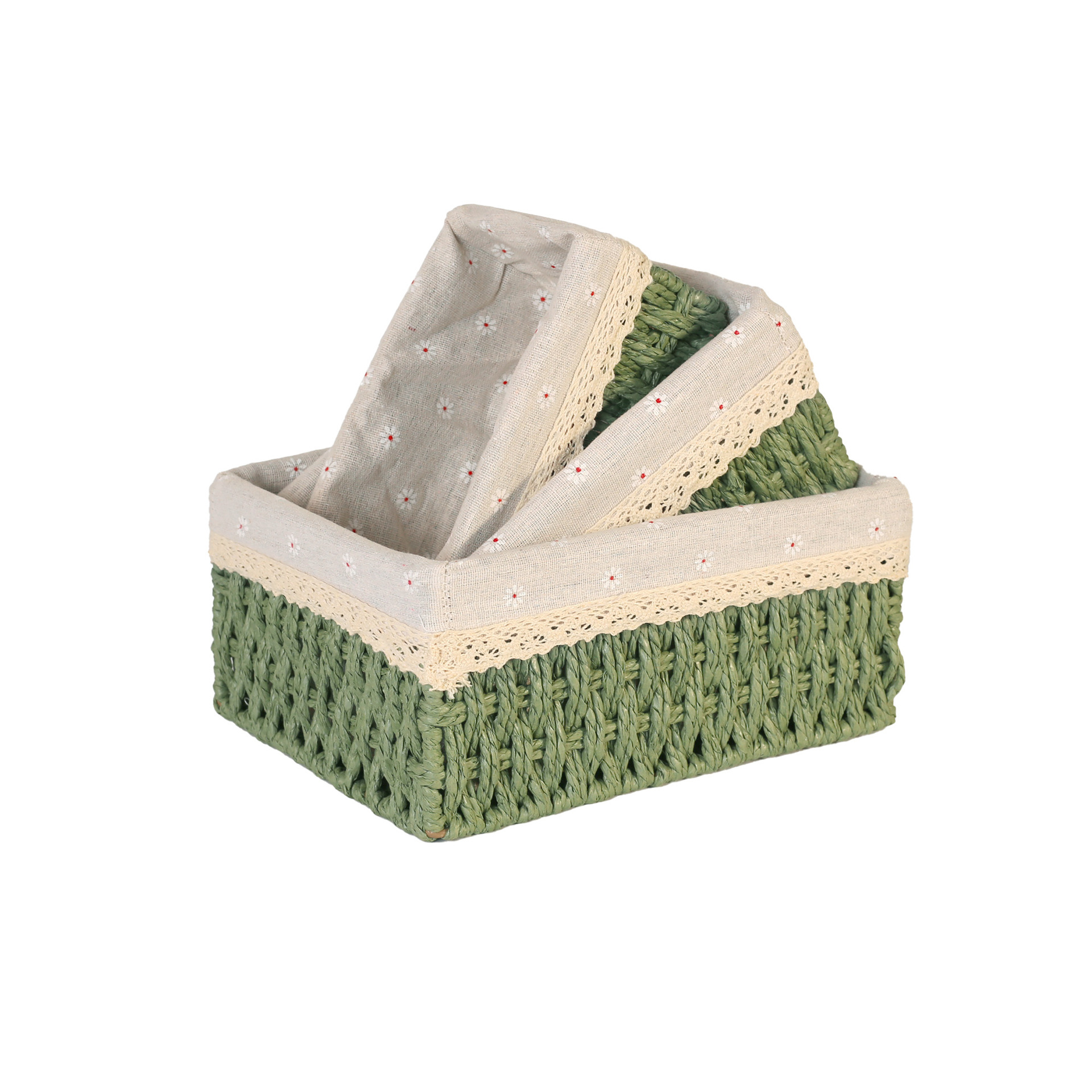 Transfronterizo trenzado cesta de almacenamiento mesa de té caja de almacenamiento bocadillos cosméticos cesta de almacenamiento cajas de almacenamiento trenzadas