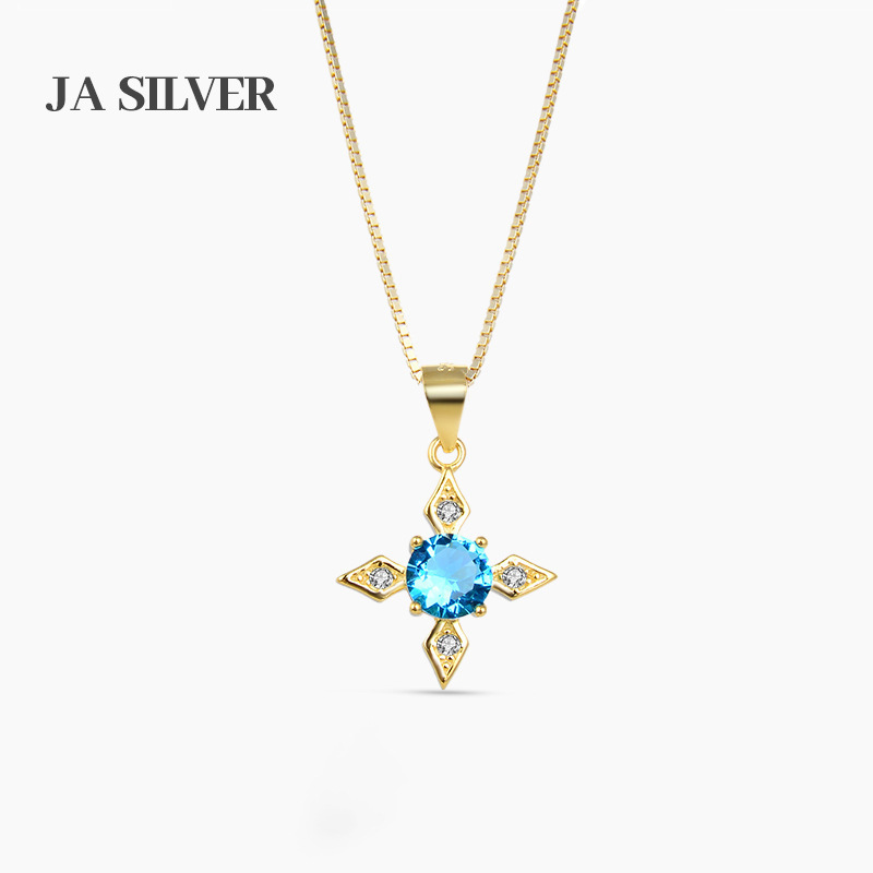 S925 flor de plata esterlina colgante de zircón femenino estilo coreano ligero nicho diseño de alta calidad colgante de plata joyería al por mayor