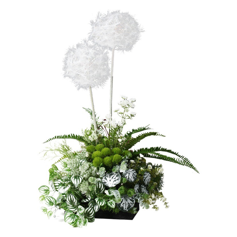 Pequeña Planta artificial paisaje helecho manejar manojo de plantas sienten flores falsas paisaje interior esquina ventana paisaje Decoración