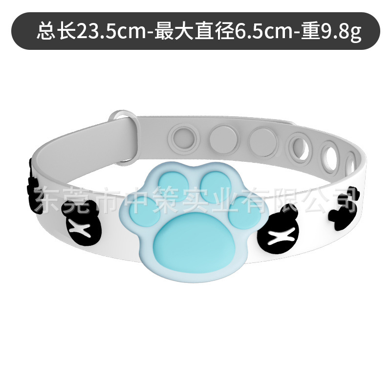 흰색 검정색-파란색 발톱