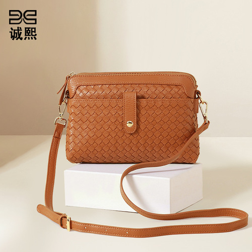 GZ Women's Bags 2024 Factory New Single Shoulder Multi-functional Handbag Woven Crossbody Bag Drop Ship One Piece
