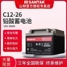 山特UPS不间断电源专用铅酸蓄电池12V26AH 城堡系列C12-26/38/65