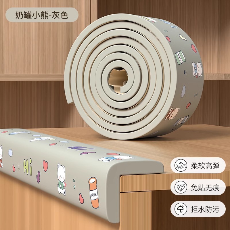 Ángulo anti-colisión de la mesa para niños cubierta de protección de seguridad de silicona esquina suave esquina de la mesa de ángulo recto protección de cabezal de cama image 12