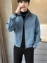 男士美式翻领跨境夹克