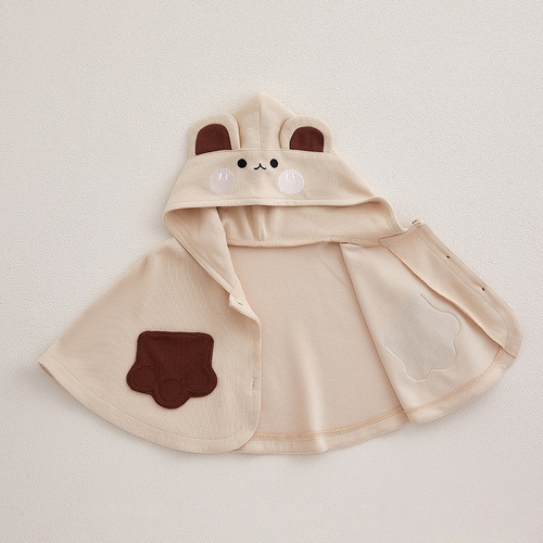 Infant Windproof Poncho for Outdoors - Autumn/Winter Unisex Baby Cape, Children's Windbreaker, Windproof Cute Baby Shoulder Cover - Outerwear