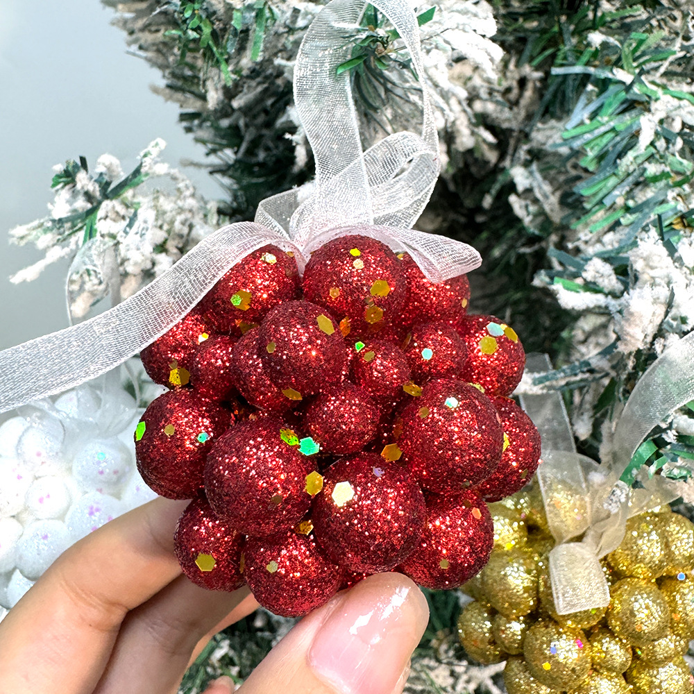 Nuevo árbol de Navidad colgante decoración de Navidad espuma polvo de Navidad colgante bola de Navidad regalos de Navidad