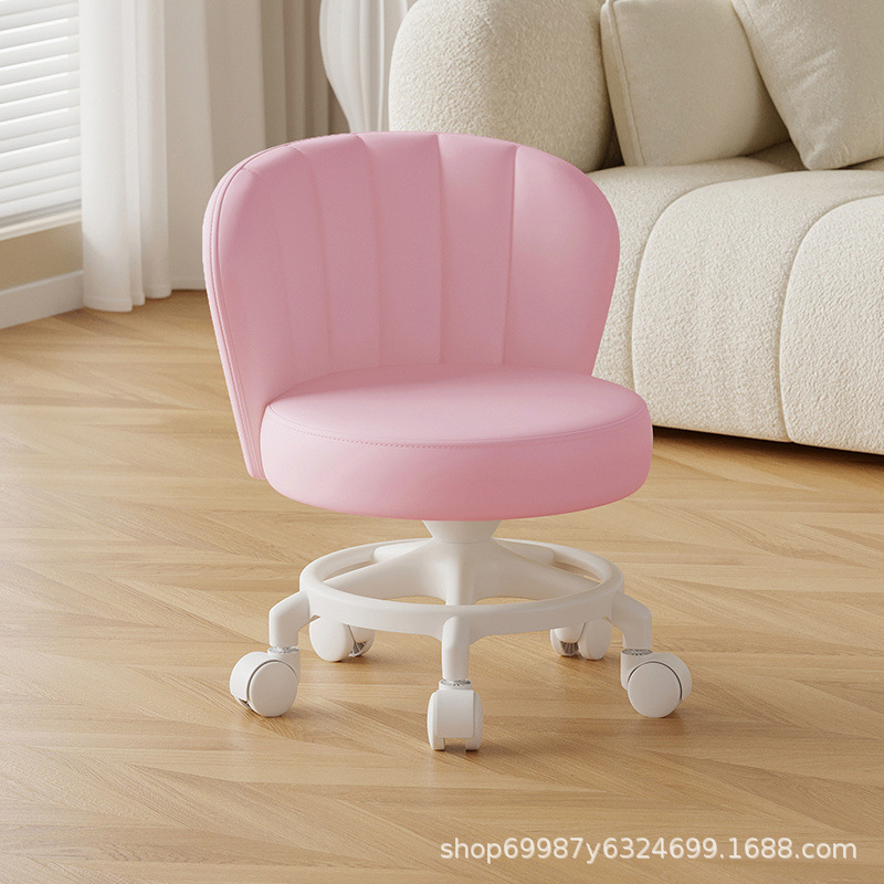 Rueda universal anti-rollback pequeña polea taburete baja silla respaldada para el hogar con un niño banco redondo rueda de correa rueda silenciosa