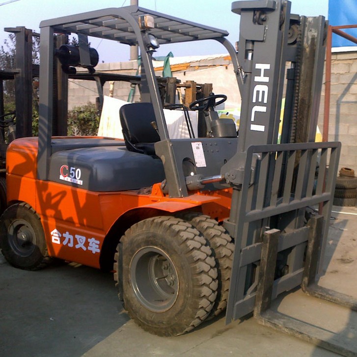 HeLiHangzhou mercado mayorista de carretillas elevadoras de segunda mano 3,5 toneladas 3 toneladas 5 toneladas 7 toneladas 10 toneladas de carretillas elevadoras de soporte alto