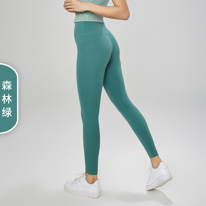 NULSヨガ服神ズボンスポーツ風フィットネスパンツ服タイトな桃のヒップアップ高腰裸感ヨガパンツ女性の外着|undefined