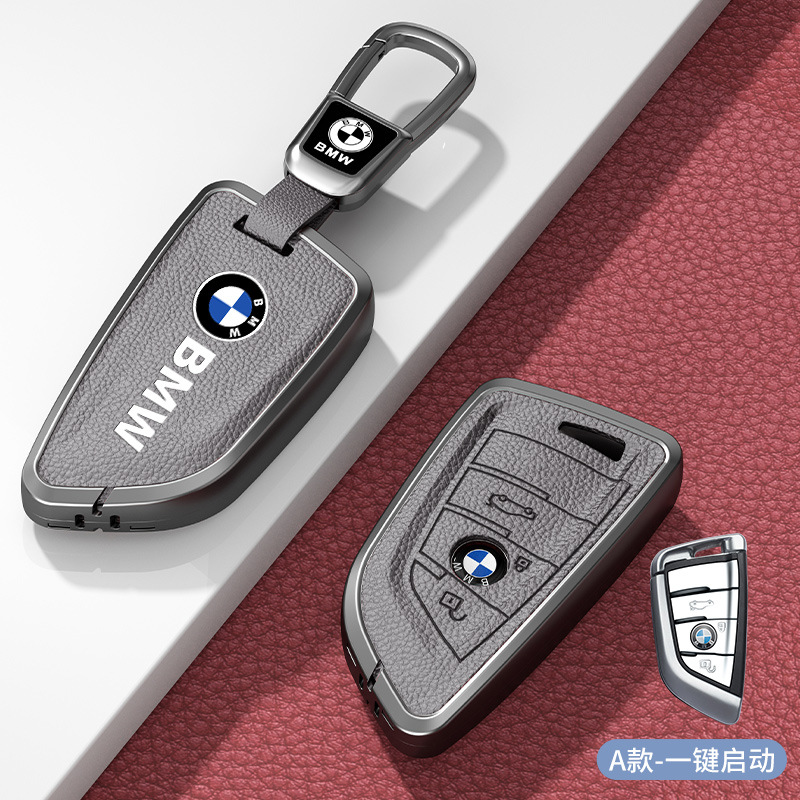 유형 A 회색 아연 합금 쉘 + 자동차 로고 사각형 버클