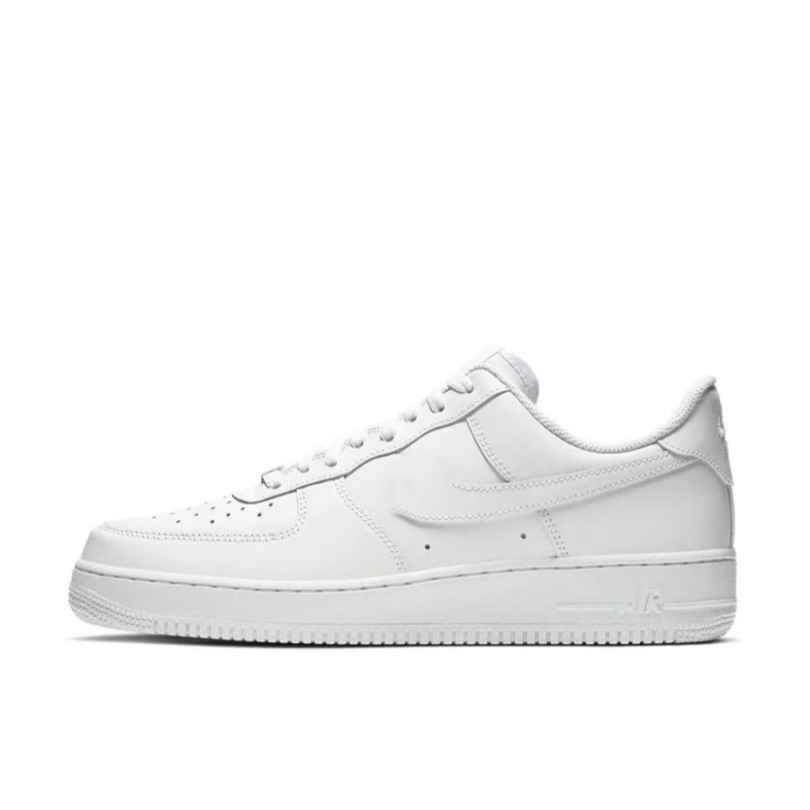 Putian shoes AF1 primera capa de cuero versión alta Air Force One zapatos casuales para hombres y mujeres zapatos blancos deportivos ventas directas de fábrica