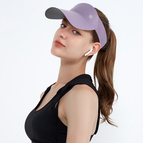 Summer Adult Sports Visor Hat Outdoor Running Sunshade Sun Protection Hat for Girls Men Sweat Absorbent Quick Dry Cap