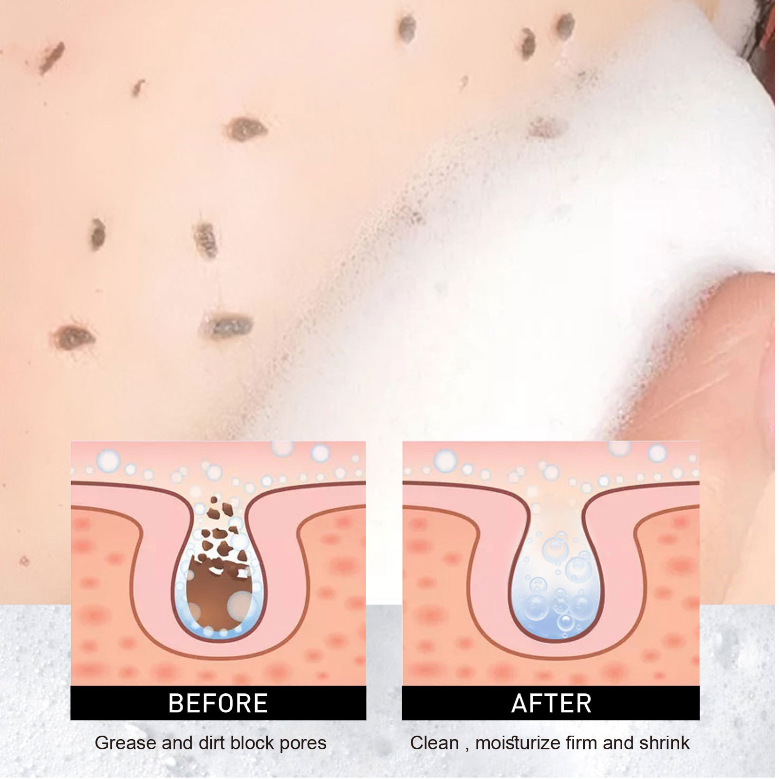Strawberry Cleansing BUPY Mousse Facial Cleanser Sensitive skin is fresh, clean, delicate, and deeply cleansed_voghion.com