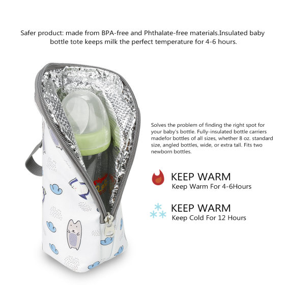 CPC portable milk bottle bag aluminum mold insulation Mummy bag accessories diaper bag