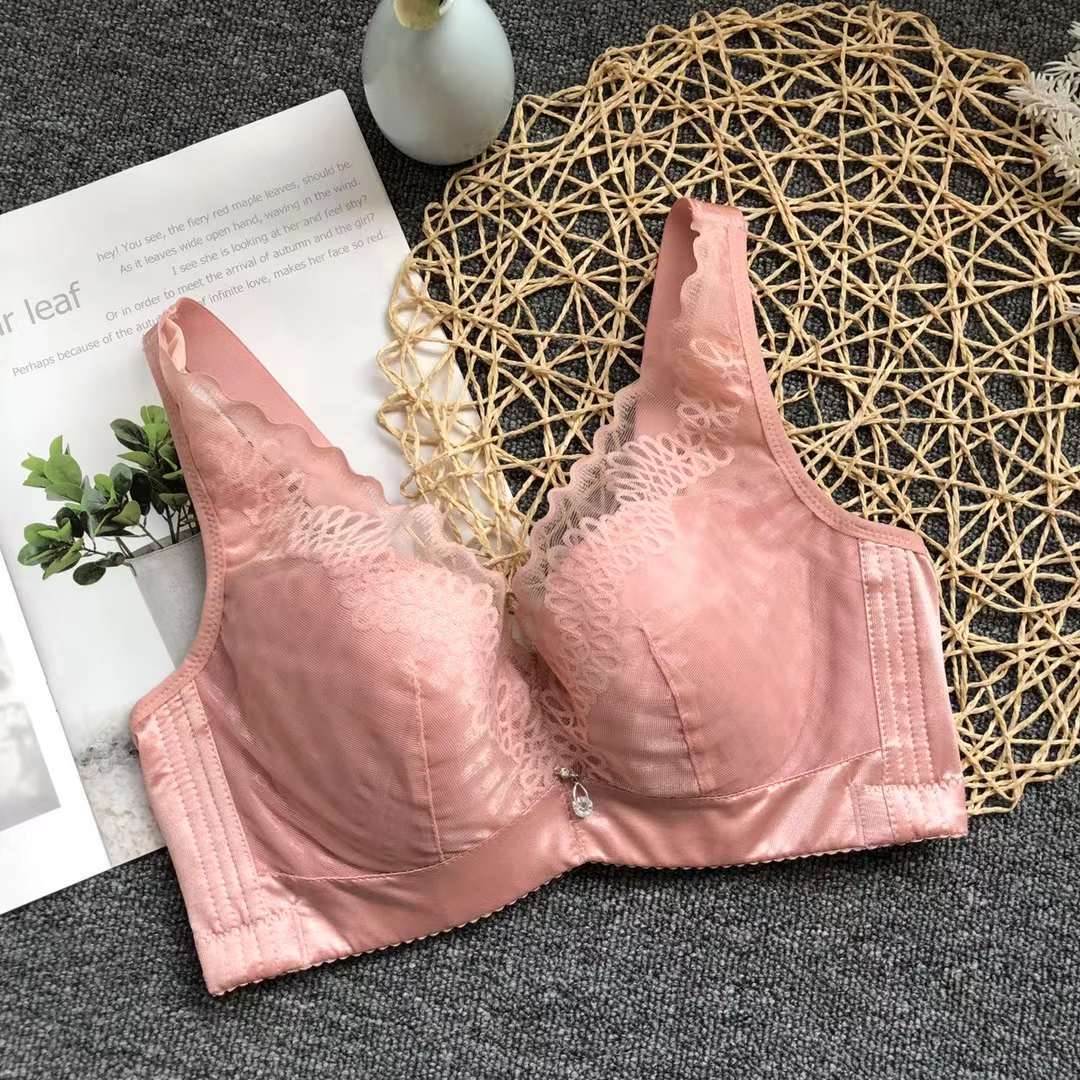 Nueva alta calidad de la Copa de algodón fino transpirable ropa interior de las mujeres de Poli ajustable Orejas de conejo ultra-Delgado sujetador al por mayor