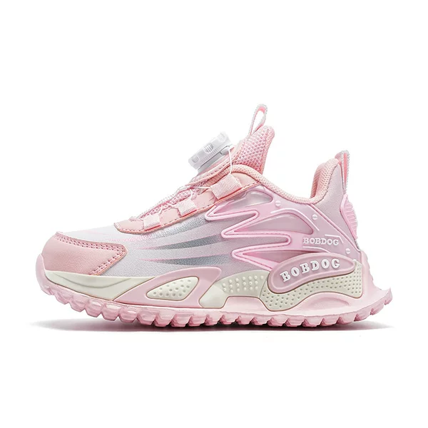 Babu Dou children's shoes, girls' sports shoes, new mesh breathable shoes for older children, leather waterproof running shoes with fleece lining for children