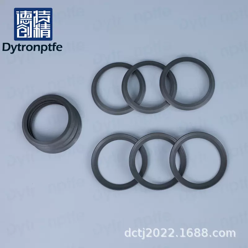 聚四氟乙烯零件工厂直销生产铁氟龙复合密封圈高压减震耐磨环厂家