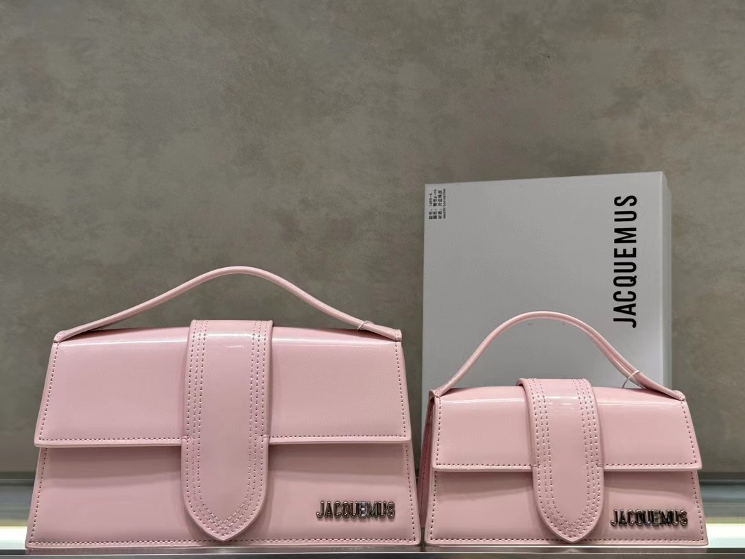 Jacquemus Le Bambino Long Pink Leather