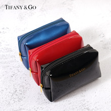 网红收纳袋韩国可爱少女心旅行便携随身大容量防水漆皮PU化妆包