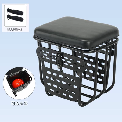 Storage Space – Child seat shed - black-large-frame-single-seat-no-storage-bag-straps-default-item