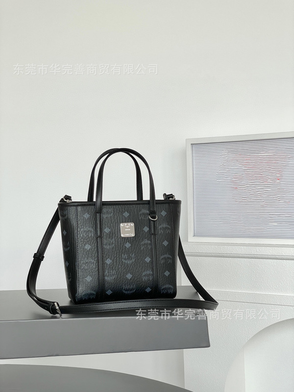高版MC家菜篮子包小托特包百搭通勤单肩斜挎水桶女包复古印花手提|undefined