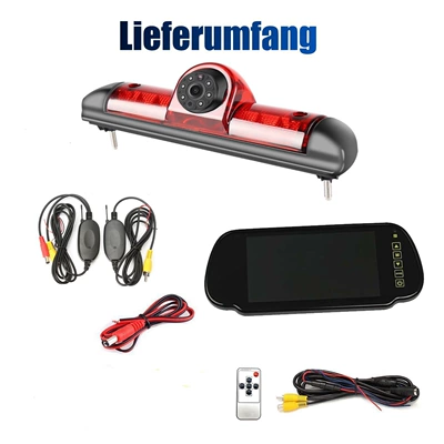 Vehicle camera | for Fiat Citroen RV - 7inch-rearview-mirror-wifi-reversing-camera