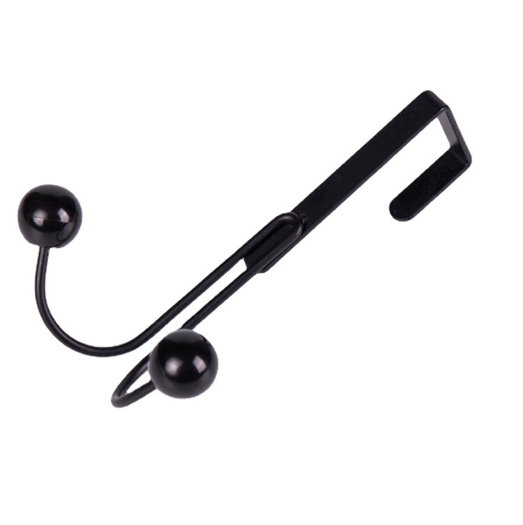 Wrought Iron Simple Door Hook Nail-free Wardrobe Door Hook Metal Craft Coat Hood Multifunctional Double Hook
