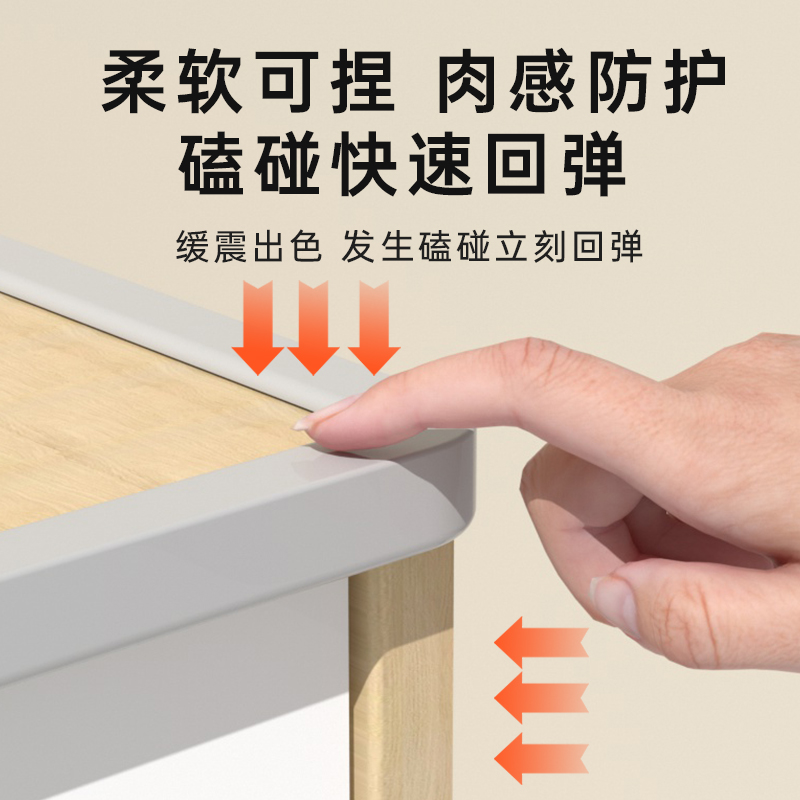 ♔ Transparent Anti-Collision Strips for Wall Corners, Table Corners, Soft Edge Protection for Babies and Children, Silicone Corner Guards, Free of Charge