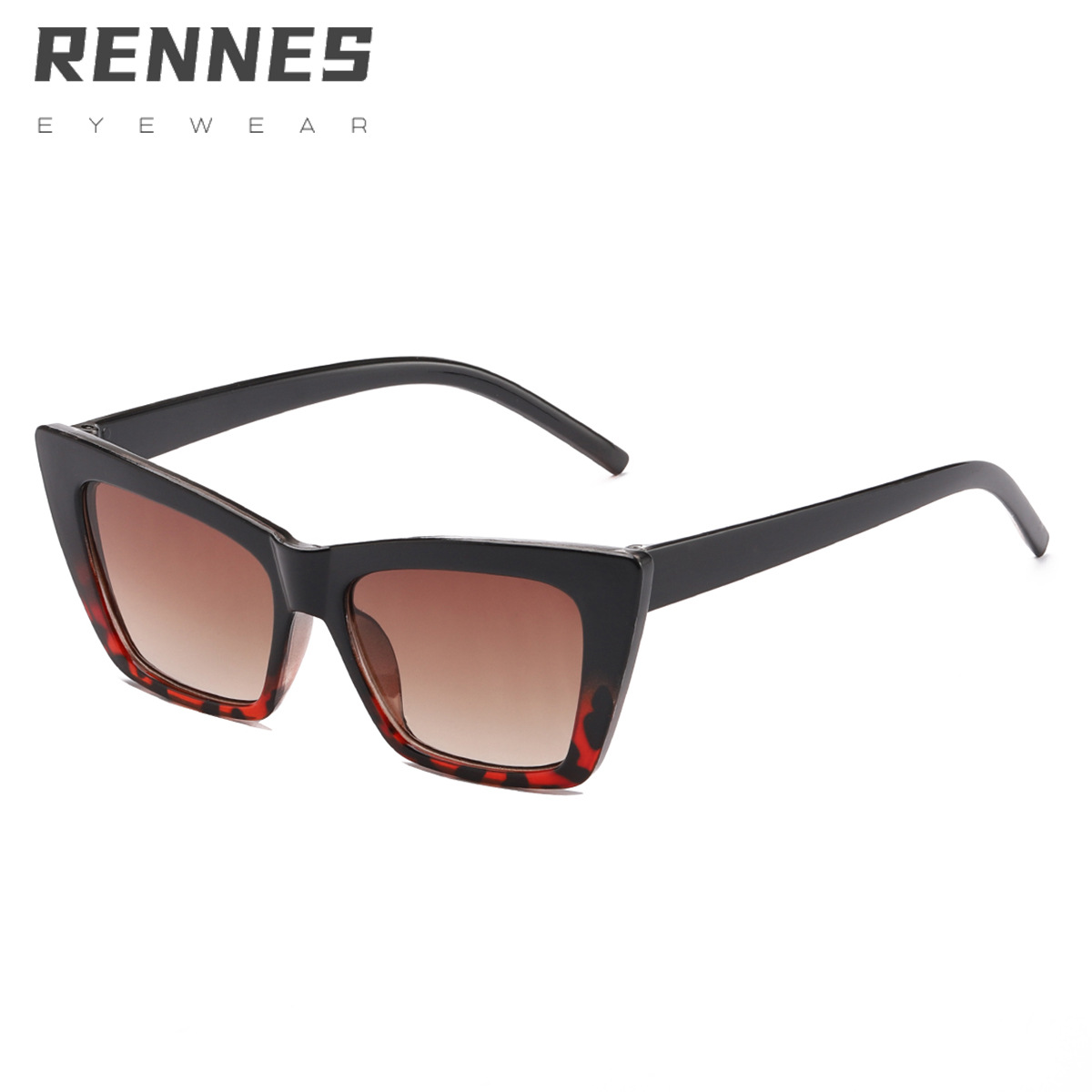 2021 nuevas gafas de sol europeas y americanas retro CAT EYE gafas de sol cuadradas de moda de mujer gafas de sol de Marco grande 97085
