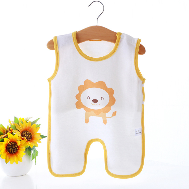 Baja de abdomen para bebés de verano delgada para bebés de algodón transpirable para dormir con chaleco frío