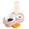 Automatic continuous water feeding drinking water dual -use bowl pet double bowl cat, dog bowl cat, cat and cat, dog food pot cat rice bowl cat bowl