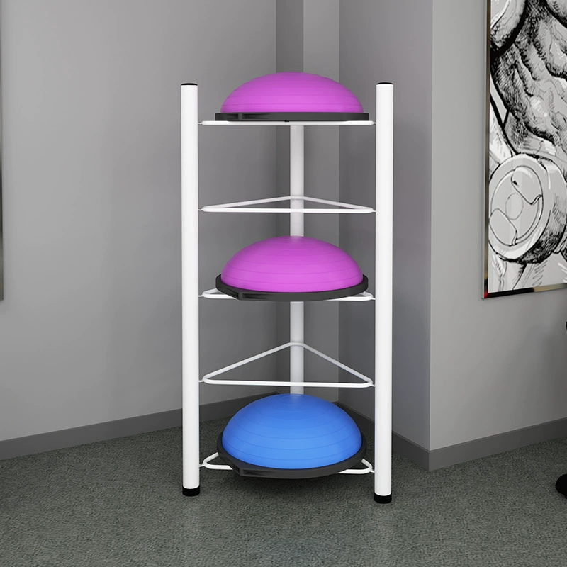 Оптовая многослойная стойка для хранения мячей для йоги, тренажерный зал, стойка для хранения волновых мячей, многослойная стойка для напольных мячей