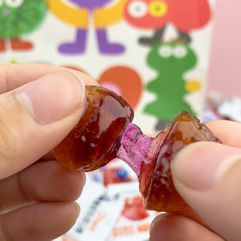 Internet-famous Bursting Strawberry Hawthorn Wholesale Individually Packaged Tangerine Peel Strawberry Lava Soft Candy Chewy, Sweet and Sour Casual Snack