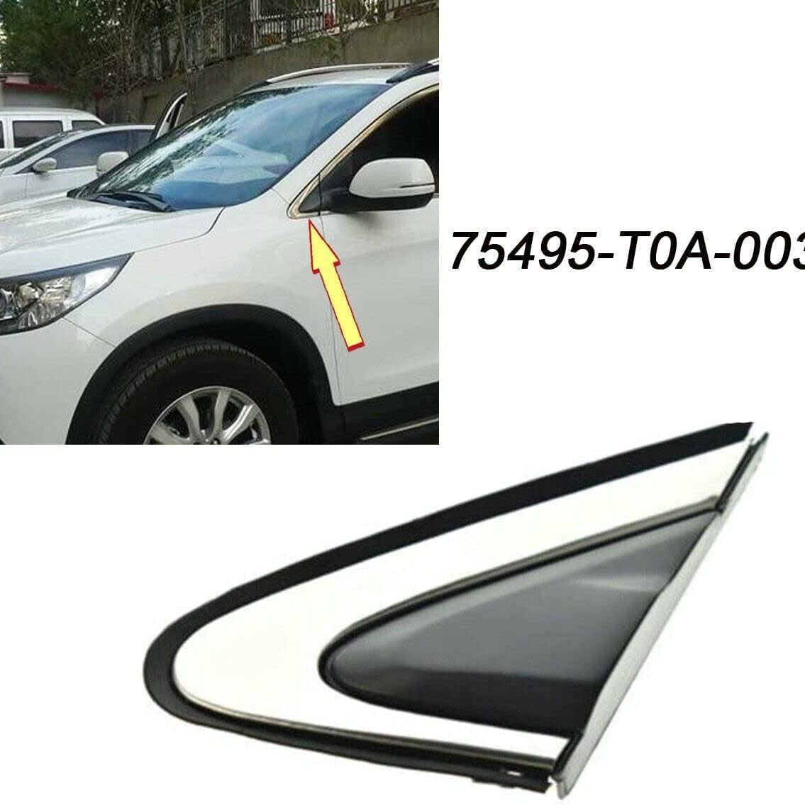 75490-T0A/75495-T0A-003 front pillar trim panel triangular trim is suitable for 12-16 model Honda CRV