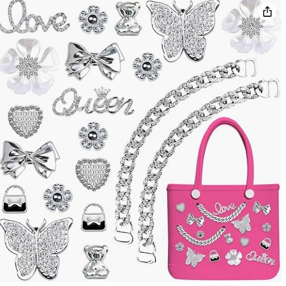 Cross-border Amazon Factory Removable Adaptable Hole Shoes Hole Bag Accessories DIY Pearl Four-leaf Flower Buckle Set Cross-border Amazon Factory Removable Adaptable Hole Shoes Hole Bag Accessories DIY Pearl Four-leaf Flower Buckle Set