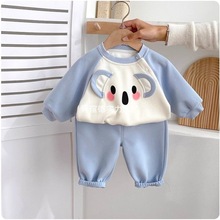 新款婴儿男宝宝衣服春装婴幼童套装春秋季童男幼儿一岁分体两件套