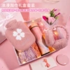 Scarf, water container, headphones, gift box