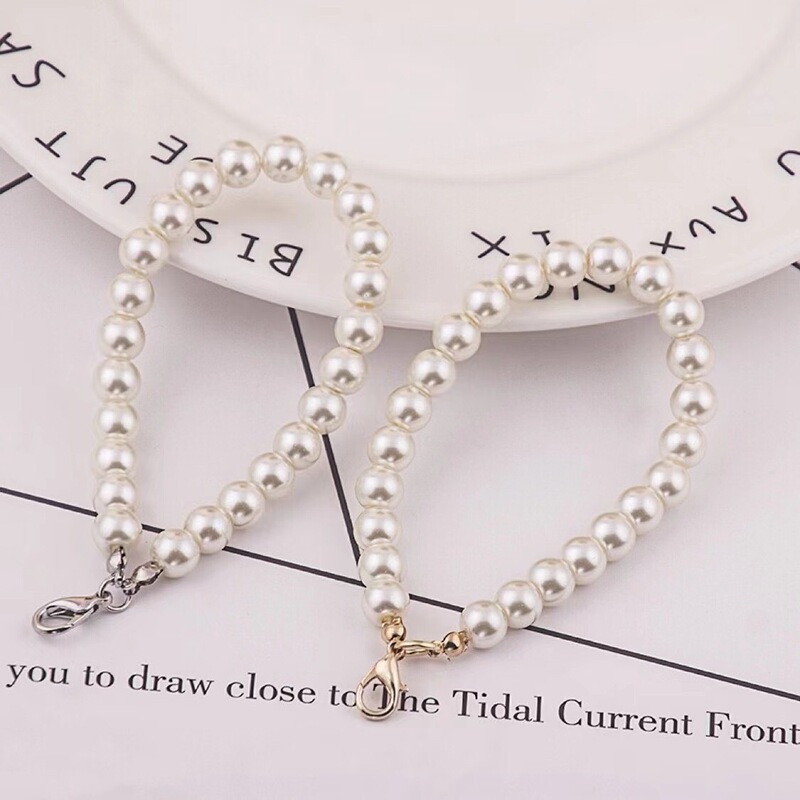 DIY handmade faux pearl short chain, bag pearl chain accessories, phone case keychain pendants, wholesale from manufacturer DIY handmade faux pearl short chain, bag pearl chain accessories, phone case keychain pendants, wholesale from manufacturer