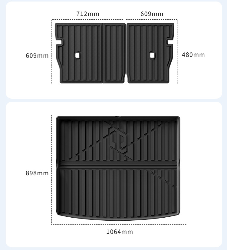 Car Floor Mats TPE for Leapmotor C10 24-26