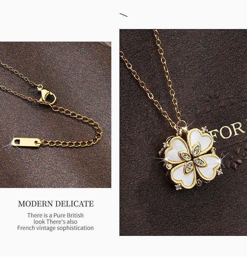 Simple Style Heart Shape Titanium Steel Patchwork Rhinestones Necklace 1 Piece