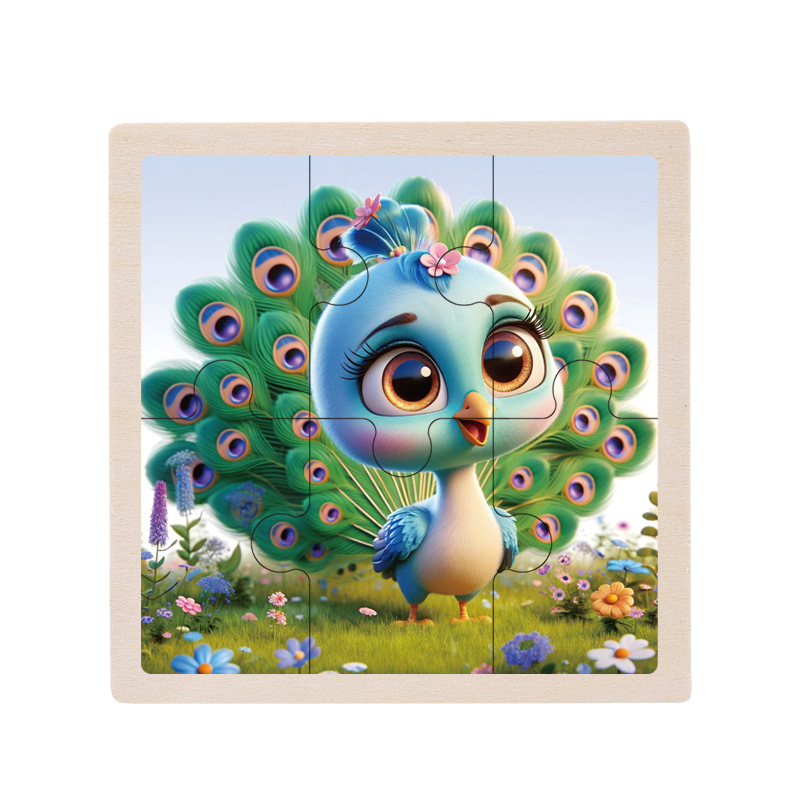 Rompecabezas de madera de los niños dinosaurio animal océano bebé iluminación cognitiva rompecabezas juego educación temprana juguetes educativos