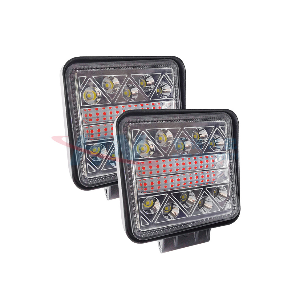 Coche trabajo luz cuadrado LED trabajo luz camión fuera de carretera vehículo intermitente luz de trabajo