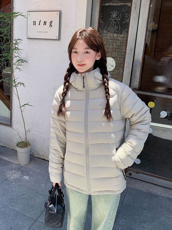 新国标绒子90%2025冬季新款轻薄连帽短款排骨羽绒服男女情侣款潮|undefined