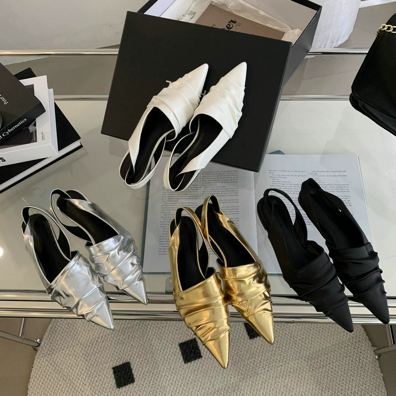 Весна и осень 2023 Новые модные Универсальные тапочки Баотоу Модная легкая Роскошная Одежда в Корейском стиле