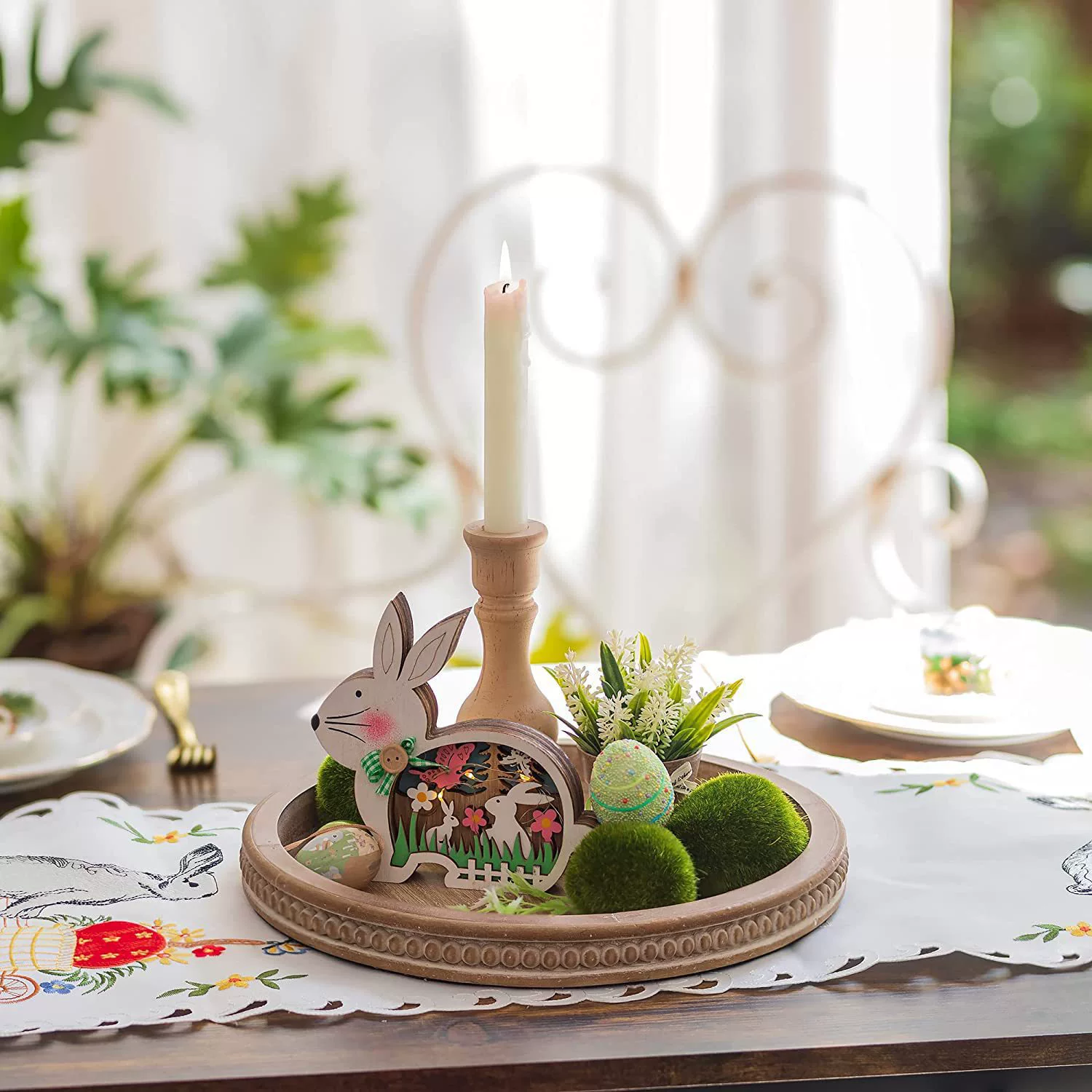 Деревянная круглая тарелка для хранения настольный лоток для хранения из цельного дерева настольная десертная тарелка поднос для фруктов чайный поднос для кофе