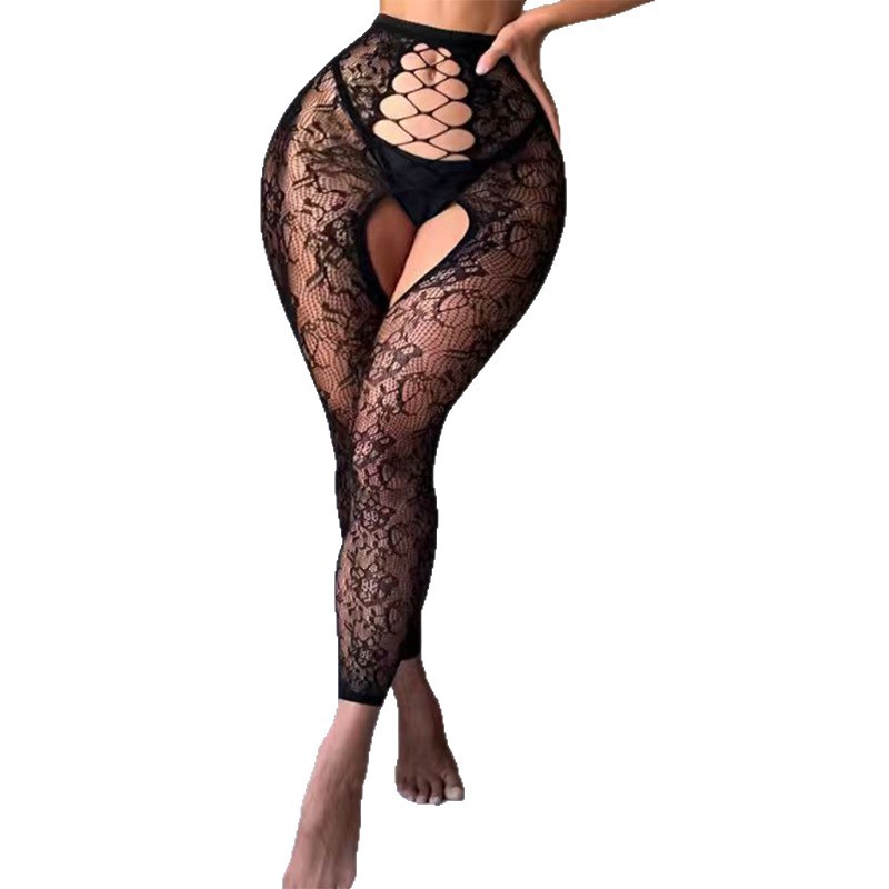 Benzy seducción seda seda gorra de encaje vacío pasión gorra de malla sexy seducción transparente flirteo transfronterizo europeo y americano 9035 image 6
