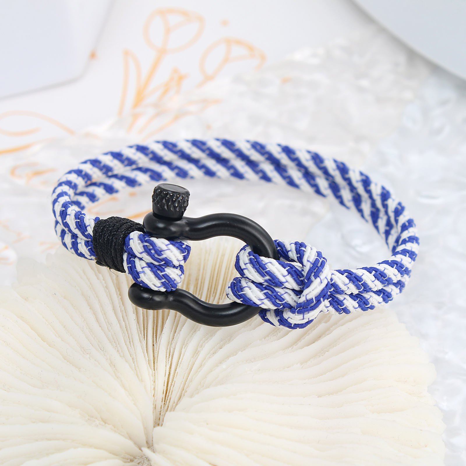 Retro Stripe Stainless Steel rope Menu0027S Bracelets 1 Piece